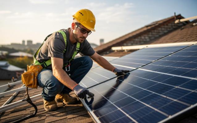 Installation panneaux photovoltaïques